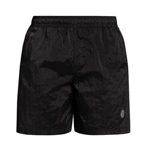 Stone Island Logo Swim Trunks - Black, Size M